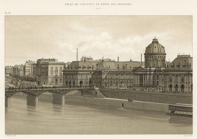 Palác institutu a Hotel des Monnaies, 1877 od French School