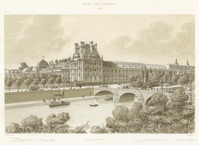 Palác Tuileries, 1869 od French School