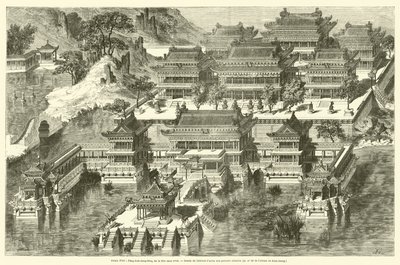 Letní palác, Fang-hou-ching-král nebo bezkonkurenční místo (rytina) od French School