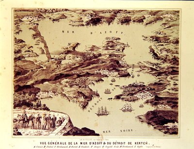 Panoramatický výhled na Azovské moře a Kerčský průliv od French School