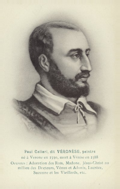 Paolo Veronese, italský malíř (litografie) od French School