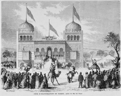 Parc du Montsouris: Palais du Bey v Tunisu na světové výstavě v roce 1867. od French School