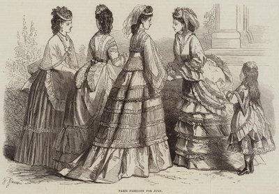 Paris Fashions na červenec od French School