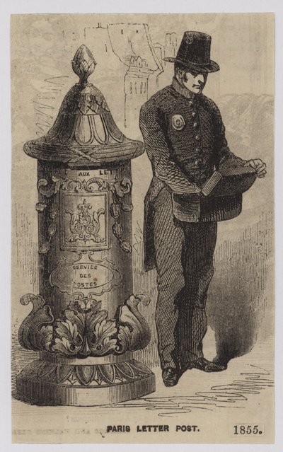 Paris Letter Post, 1855 od French School