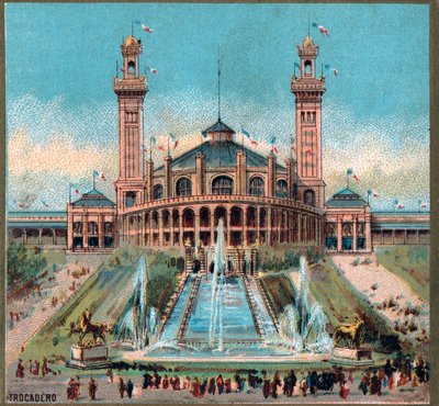 Paříž. Univerzální výstava z roku 1889: Trocadero. od French School