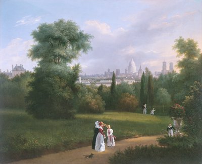 Paříž z Folie-Beaujon, kolem roku 1830 od French School