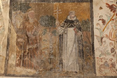 Farní kostel (Església de la Mare de Déu de Solers). Interiér. Lodě. Nástěnné malby. Detail. 16. století (). od French School