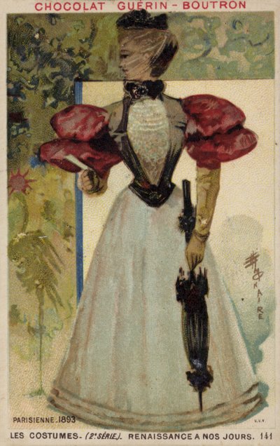Pařížská móda, 1893 od French School