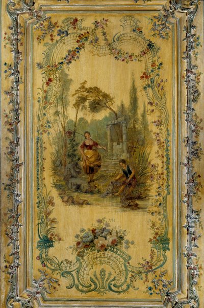 Pastorační scéna, panel bytu dauphine Marie Josephe Saské (1731-1767) od French School