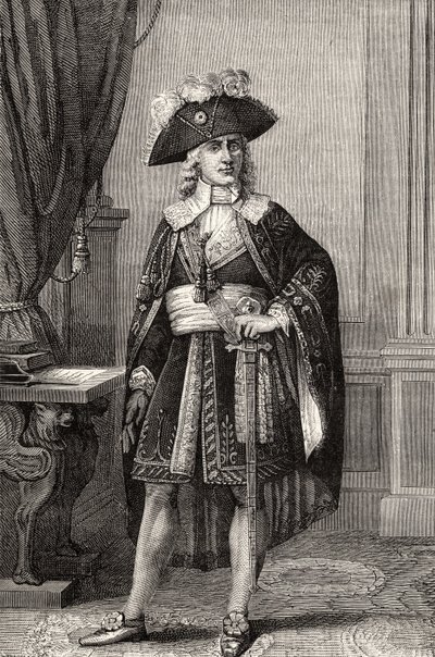 Paul Francois Nicolas, Vicomte de Barras, z „Histoire de la Revolution Francaise“ od Louise Blanca (1811-82) od French School