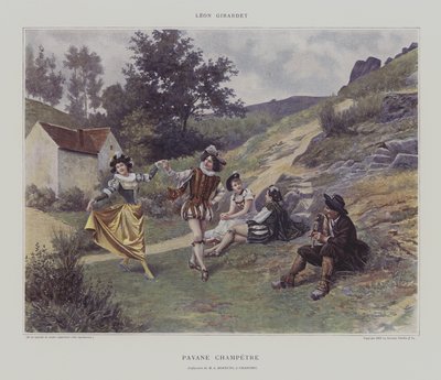 Pavane Champetre (barva lito) od French School