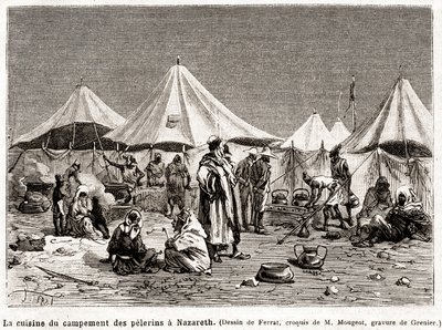 Píkaná pouť na svatá místa od 25. dubna do 8. června 1882 (rytina) od French School