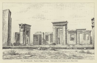 Persepolis, fasáda paláce Darius od French School