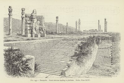 Persepolis, Velké schodiště vedoucí na plošinu od French School