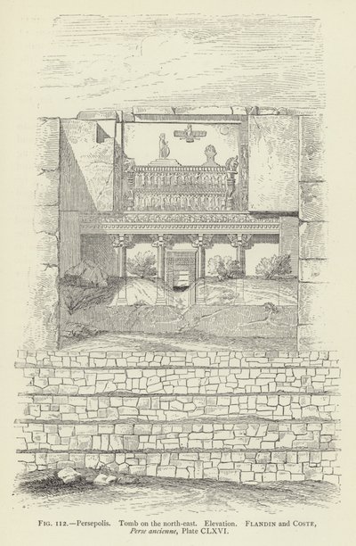 Persepolis, Hrobka na severovýchodě, Elevation od French School