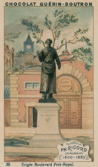 Ph Ricord, chirurg, 1800-1889, Erigee Boulevard Port-Royal od French School