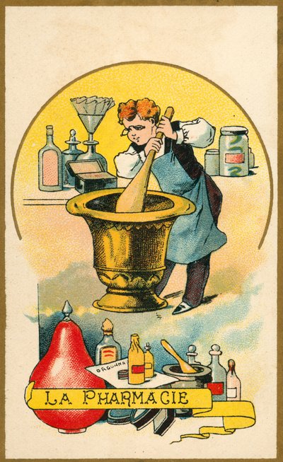Lékárna (chromolitho) od French School