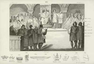 Filip IV. z Francie svolává generální stavy, palác Louuvre, Paříž, 1302 od French School