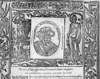 Philippe 1er - v "" Portréty králů Francie "" od French School