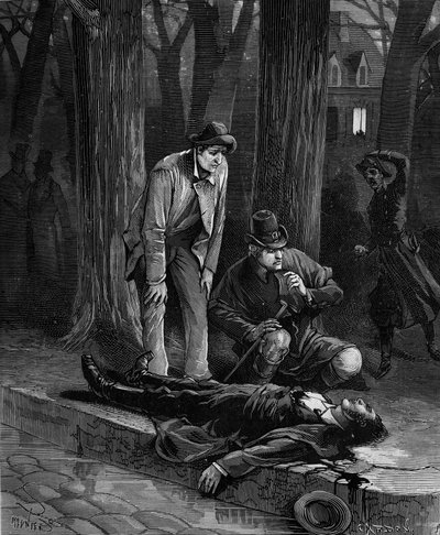Philippe Lebon, francouzský inženýr, zemřel 13 bodnými ranami při překračování Champs Elysees v Paříži, kde byl v roce 1804 svědkem Napoleonova posvátna. od French School