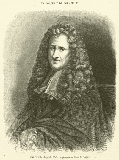 Pierre Corneille (rytina) od French School