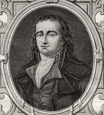 Pierre Gaspard Chaumette (1763-94) z „Histoire de la Revolution Francaise“ od Louise Blanca (1811-82) od French School