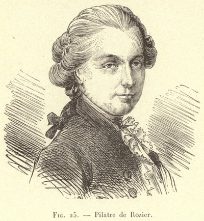 Pilatre de Rozier (rytina) od French School