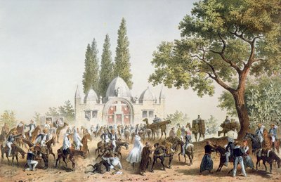 Poutníci se zastavili v Jaffě u fontány Sabil Abu Nabut od French School