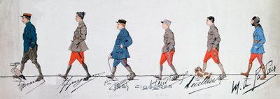 Piloti eskadry „The Storks““ během první války. Paříž. Muzeum dvou světových válek od French School