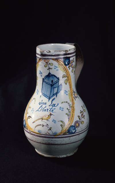 Džbán s nápisem Vive la Liberte, 1789 (keramika) od French School