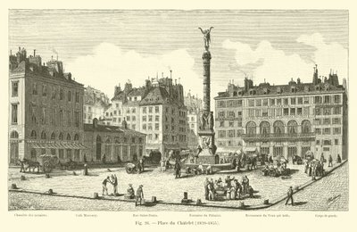 Place du Chatelet, 1820-1855 od French School