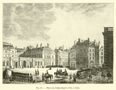 Place du Palais-Royal, 1795 až 1848 od French School