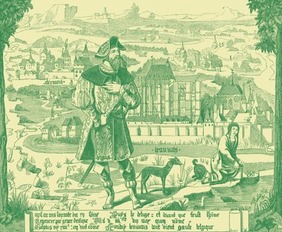"Mapa Clermont en Beauvais" od French School