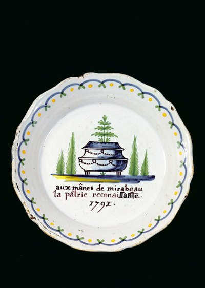 Talíř, 1791 (keramický) od French School