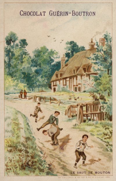 Hraní přeskoka (chromolitho) od French School
