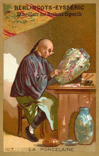 Porcelán (chromolitho) od French School