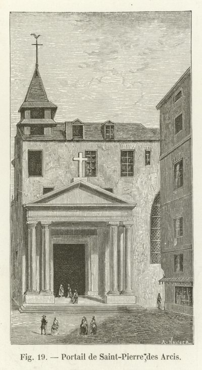 Portál Saint-Pierre des Arcis od French School
