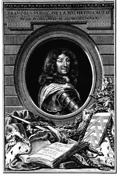 Portrét François 6, vévoda z Rochefoucauldu (1613-1680) - Rodinný archiv. od French School