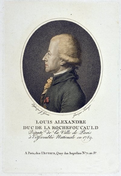 Portrét Louis Alexandre de la Rochefoucauld, vévoda z Enville (D