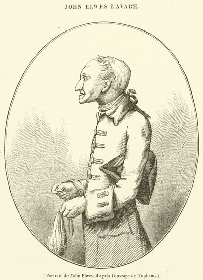 Portrét Johna Elwese (rytina) od French School