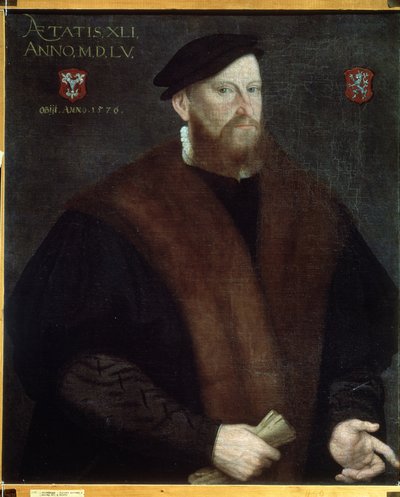 Portrét staršího muže. (Portrét staršího muže). Francouzská anonymní malba, renesance od French School