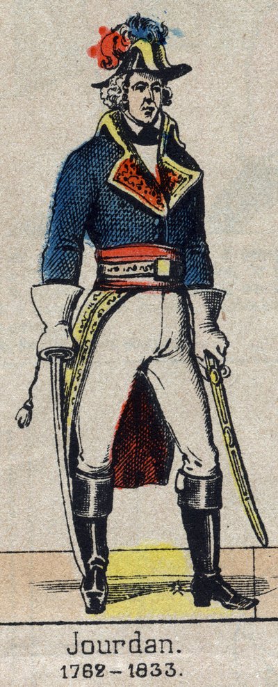 Portrét en pied de Jean Baptiste, Comte Jourdan, marechal de France (1762-1833) Obrázek Epinalu z konce 19. století. od French School
