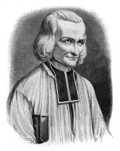 Portrét abbé Jean Marie Vianney (Vianey, Viannay, Viennet), známý jako Cure d