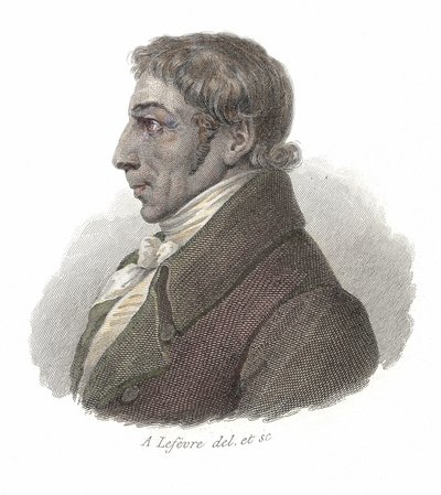 Portrét Albrechta Daniela Thaera (1752-1828), německého lékaře a agronoma. V ""Portréty užitečných mužů"" od French School