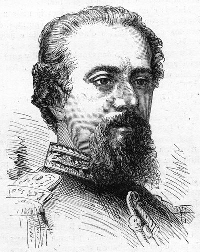 Portrait of Alejo Julio Argentino Roca Paz (1843-1914), President of Argentina. Engraving in “” Le Monde Illustré”” n°1230 of October 24 od French School