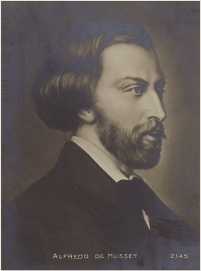 Portrét Alfreda de Musseta od French School