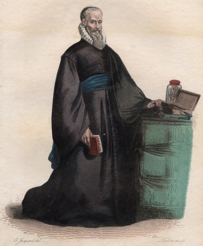 Portrét Ambroise Pare (1509-1590), francouzský chirurg. od French School
