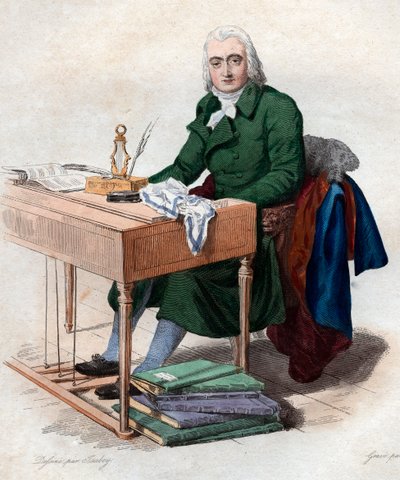 Portrét Andre Ernest Modeste Gretry (1741-1813), francouzský skladatel. od French School