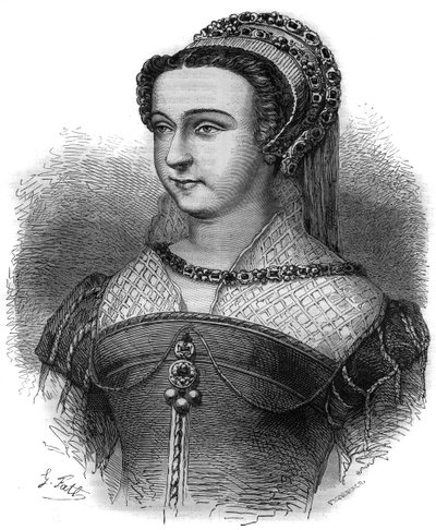 Portrét Anny Ostonové, heretiky, milenky papeže Sixta V. (Felice Peretti známá jako Sixtus V nebo Sixtus V nebo Sisto V od French School
