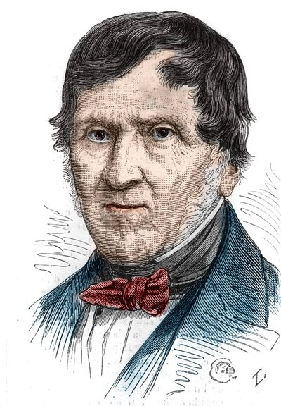 Portrét Antoine Becquerel (1888-1878), francouzský fyzik. Rytina v „“ Le Monde Illustré““ č. 1086 z 2. února od French School